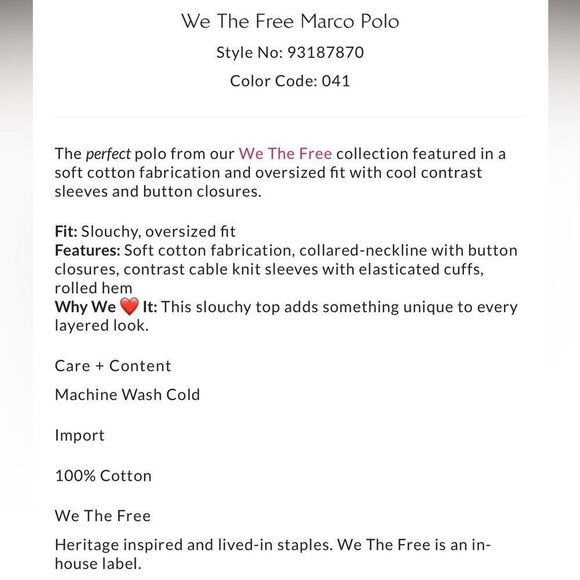 Free People Navy and Cream Knit Top - Picture 4 of 7